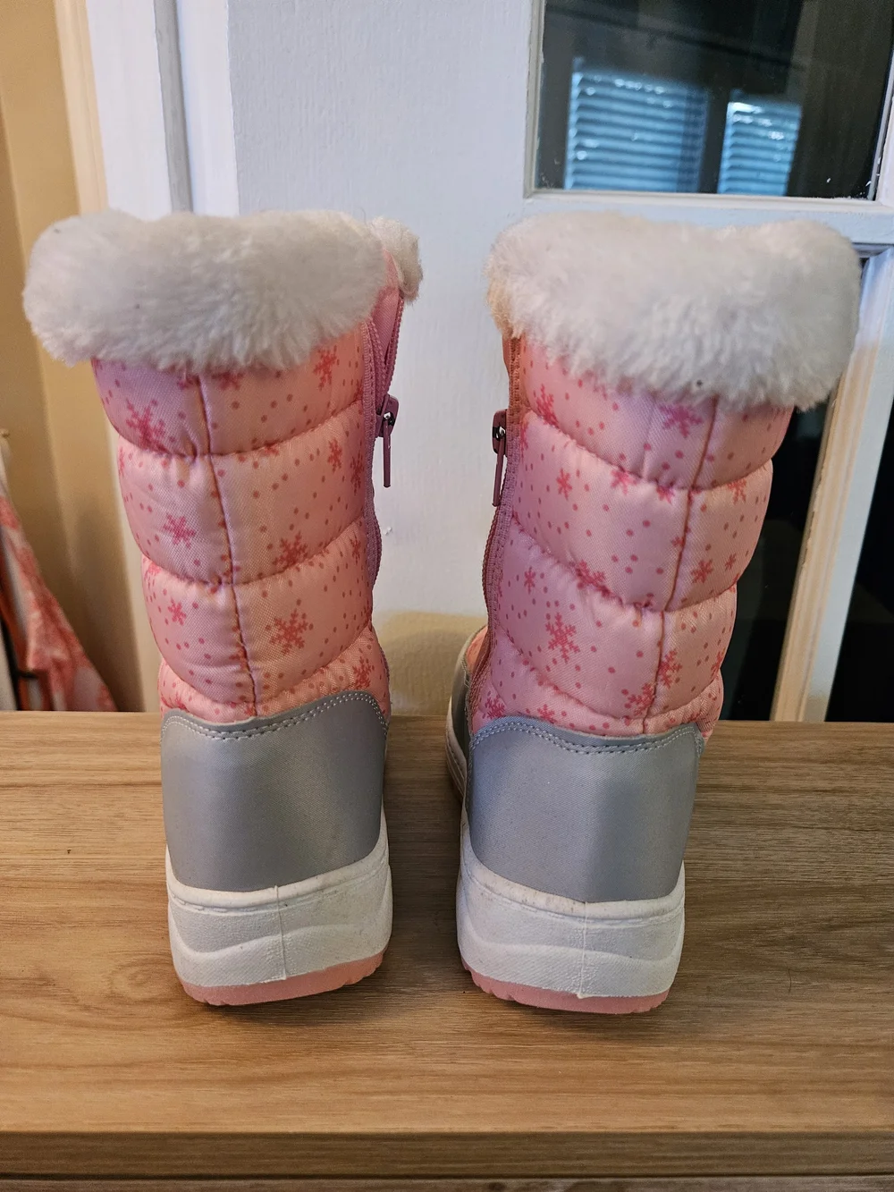 Target Pink Kids Winter Boots with Faux Fur Cuff